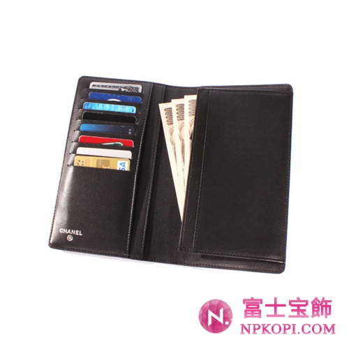 【2011年春夏新作】シャネル キャビアスキン 長財布 ブラック A48651